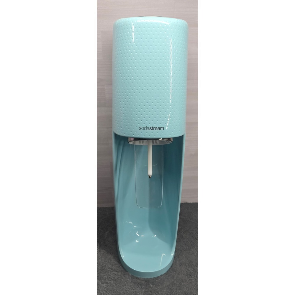SodaStream Fizzi Sparkling Water Maker Teal Blue Soda Machine Manual Carbonator